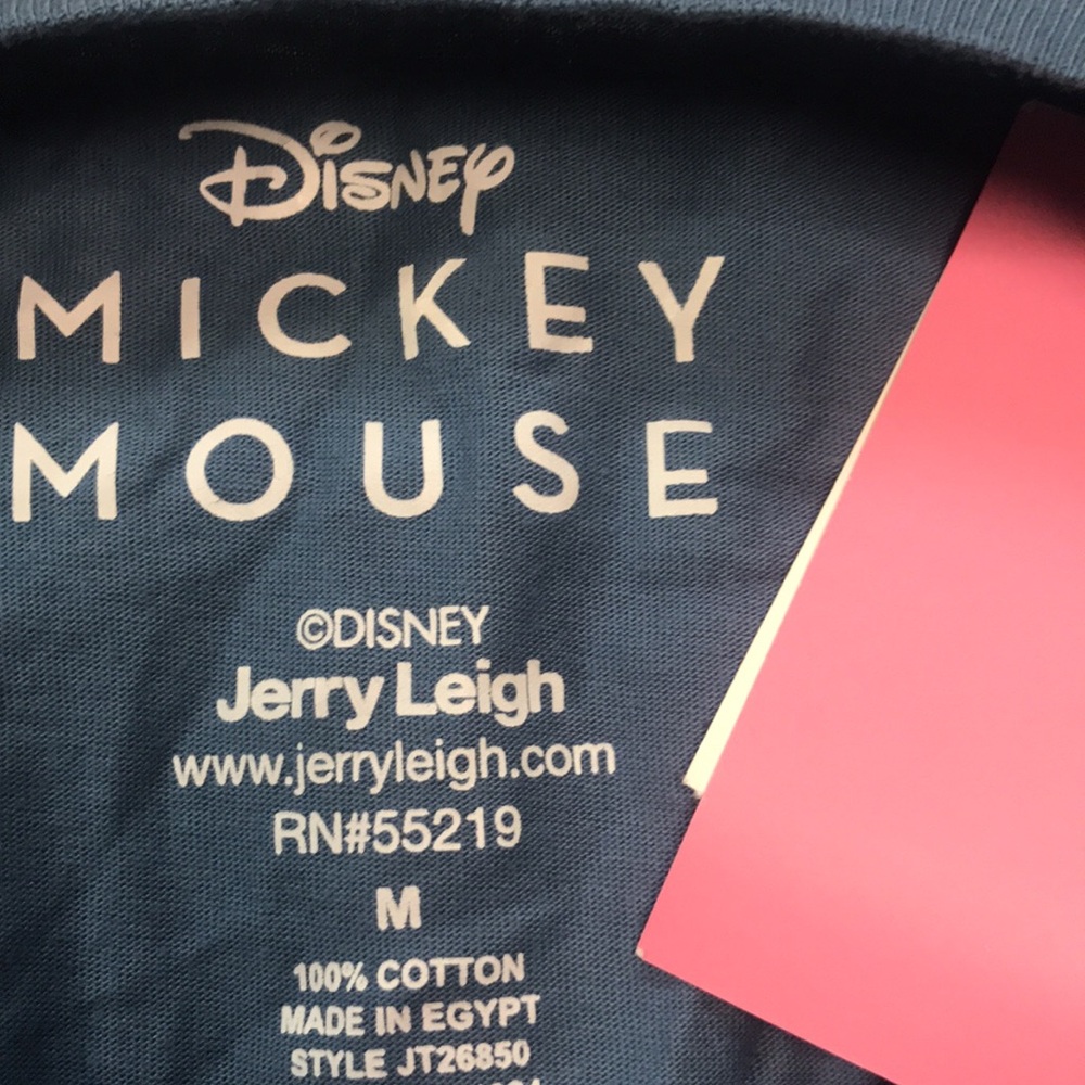 Disney Mickey Mouse Western Blue T-Shirt Woman’s Size M 100% Cotton | NWT - Picture 3 of 3